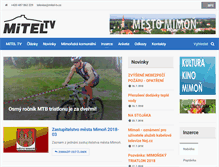 Tablet Screenshot of mitel-tv.cz